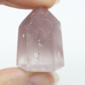 Pink Lithium Quartz Point A, Phantom Quartz, Mini Crystal Tower, Lithium Crystal, Brazilian Crystal, Quartz Crystal