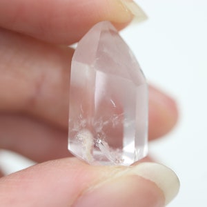 Pink Lithium Quartz Mini Point D, Mini Crystal Tower, Lithium Crystal, Brazilian Crystal, Quartz Crystal, Christmas Gift, Stocking Filler
