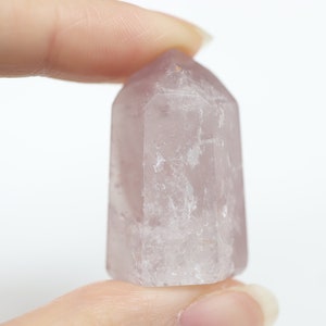Pink Lithium Quartz Point F, Phantom Quartz, Mini Crystal Tower, Lithium Crystal, Brazilian Crystal, Quartz Crystal