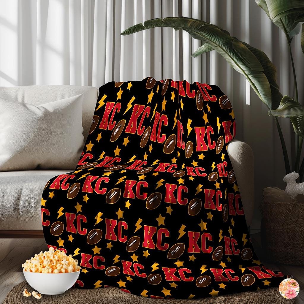Kc Chiefs Blanket Etsy Canada
