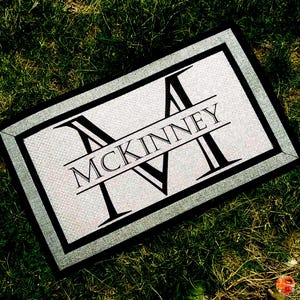 Custom Doormat, Last Name Door Mat, Personalized Doormat, Wedding Gift for Couples, Housewarming Gift, Welcome Mat