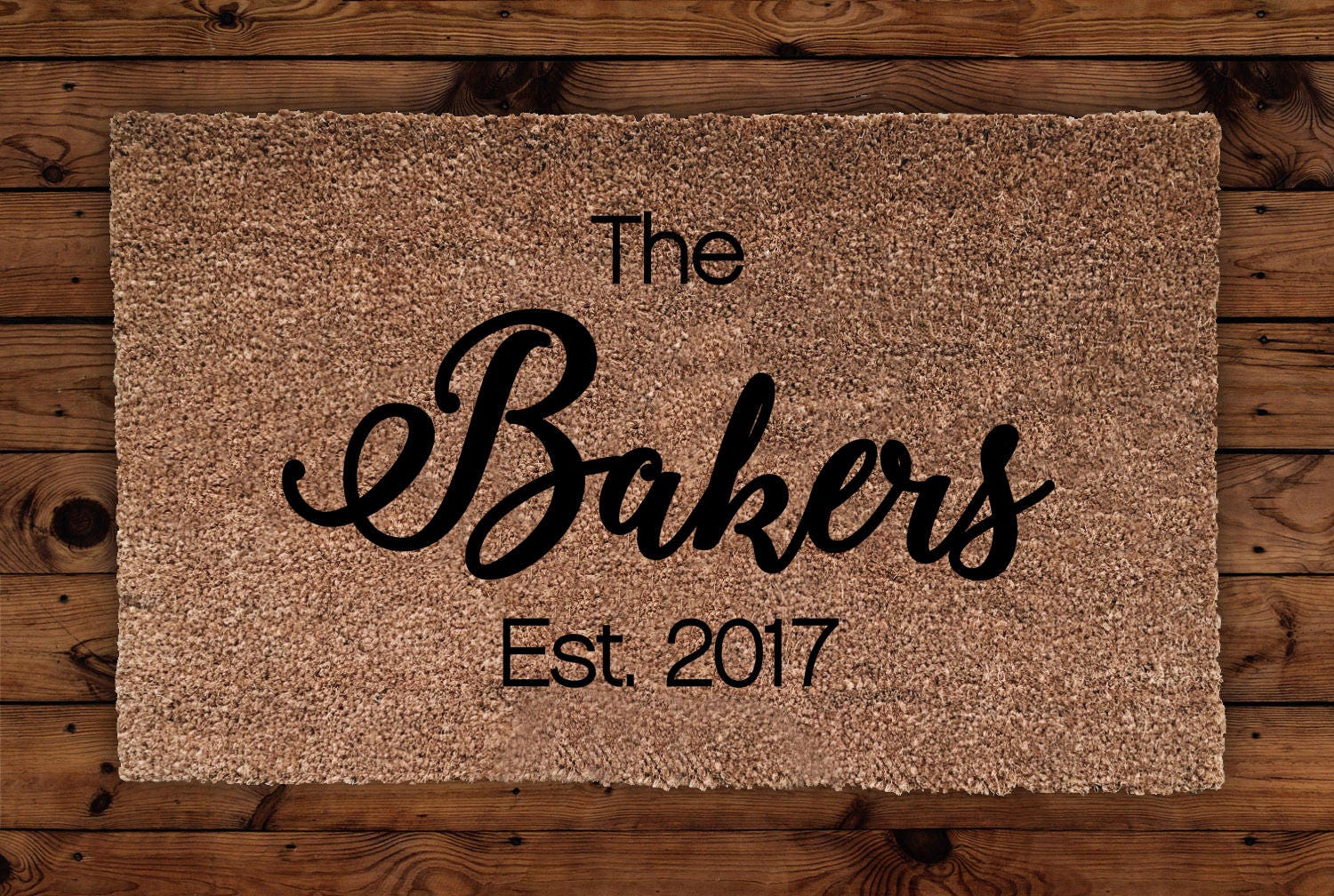 Custom Doormat Last Name Door Mat Personalized Doormat Etsy