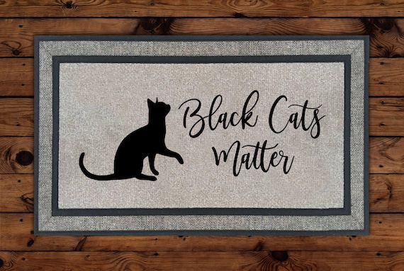 Bat cat doormat