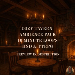 Cozy Fantasy Tavern Ambience - Medieval Inn Background Audio Loop for Dungeons and Dragons & TTRPG