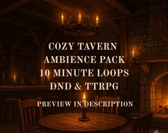 Cozy Fantasy Tavern Ambience - Medieval Inn Background Audio Loop for Dungeons and Dragons & TTRPG