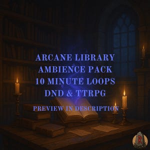 Arcane Library Ambience: magische studiezaallus voor Dungeons and Dragons en TTRPG-sessies