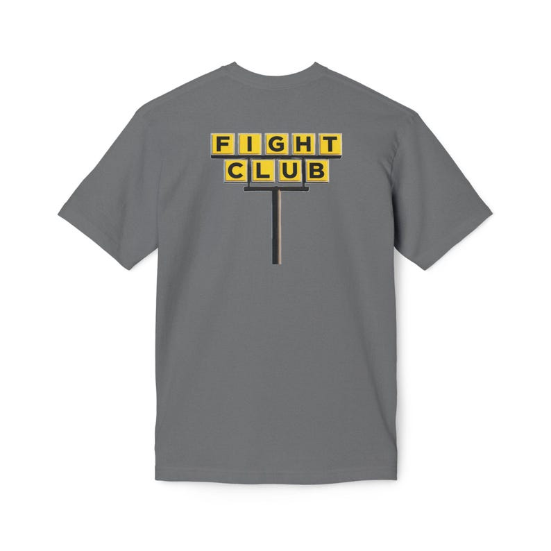 Waffle House Fight Club| MADE IN USA Front and Back | Unisex Midweight T-shirt, Made in usa | ColoWearables image 4