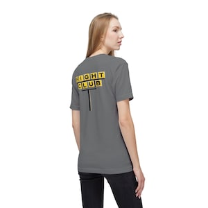 Waffle House Fight Club| MADE IN USA Front and Back | Unisex Midweight T-shirt, Made in usa | ColoWearables image 16