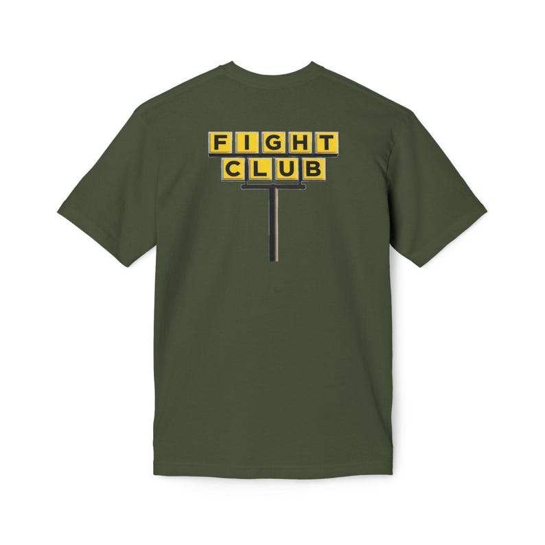 Waffle House Fight Club| MADE IN USA Front and Back | Unisex Midweight T-shirt, Made in usa | ColoWearables image 8