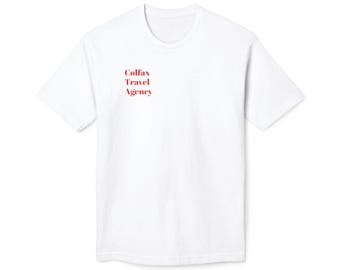 Colfax Travel Agency | MADE IN USA Front and Back | Unisex Midweight T-shirt, Made in usa | ColoWearables