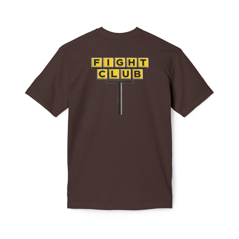 Waffle House Fight Club| MADE IN USA Front and Back | Unisex Midweight T-shirt, Made in usa | ColoWearables image 6
