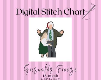 Griswolds Freeze 18 mesh Digital Needlepoint Stitch Chart