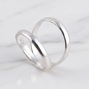 Silver Arthritis Ring (both rings), 925 Silver Splint Knuckle Ring, Thumb Ring, Woman ring ,Silver Ring for Women, Simple Midi Ring