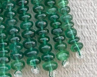 Natural Green Emerald Beads from Jharkhand India | Gemstone Beads for Jewelry & Crafting | hand carved beads |