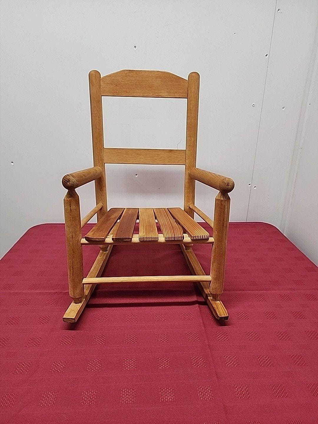 Natural Unfinished Pine Childs Rocking Chair - Etsy