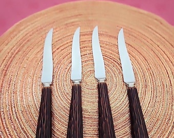 Washington Forge Steak Knives Set Of 4 Faux Antler Handle Made In The USA