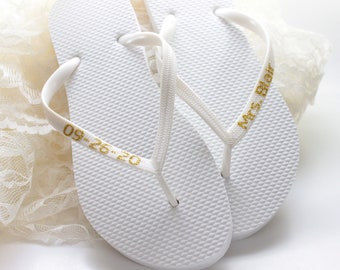 wedding shoes flip flops