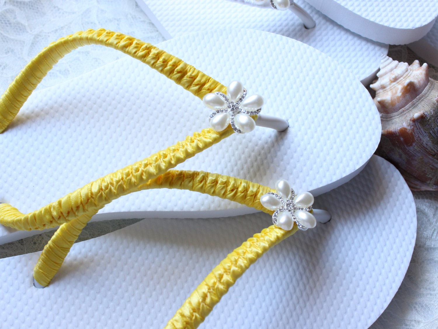 sunflower flip flops