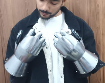 glubs indossabili medievali in acciaio calibro 18 per cosplay e giochi di ruolo di darkarmoryco