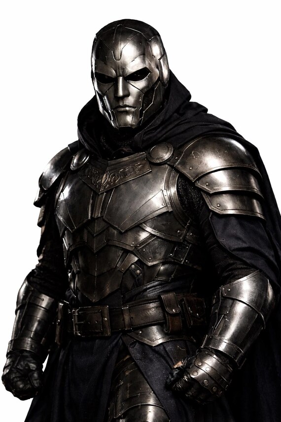 Dark Knight Armor Set with Mask Helmet – Gothic Medieval Steel Armor Cosplay Costume
