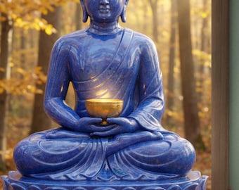 Medicine Buddha Meditation Art | Healing Zen Wall Decor | Buddhist Spiritual Print| Digital Download