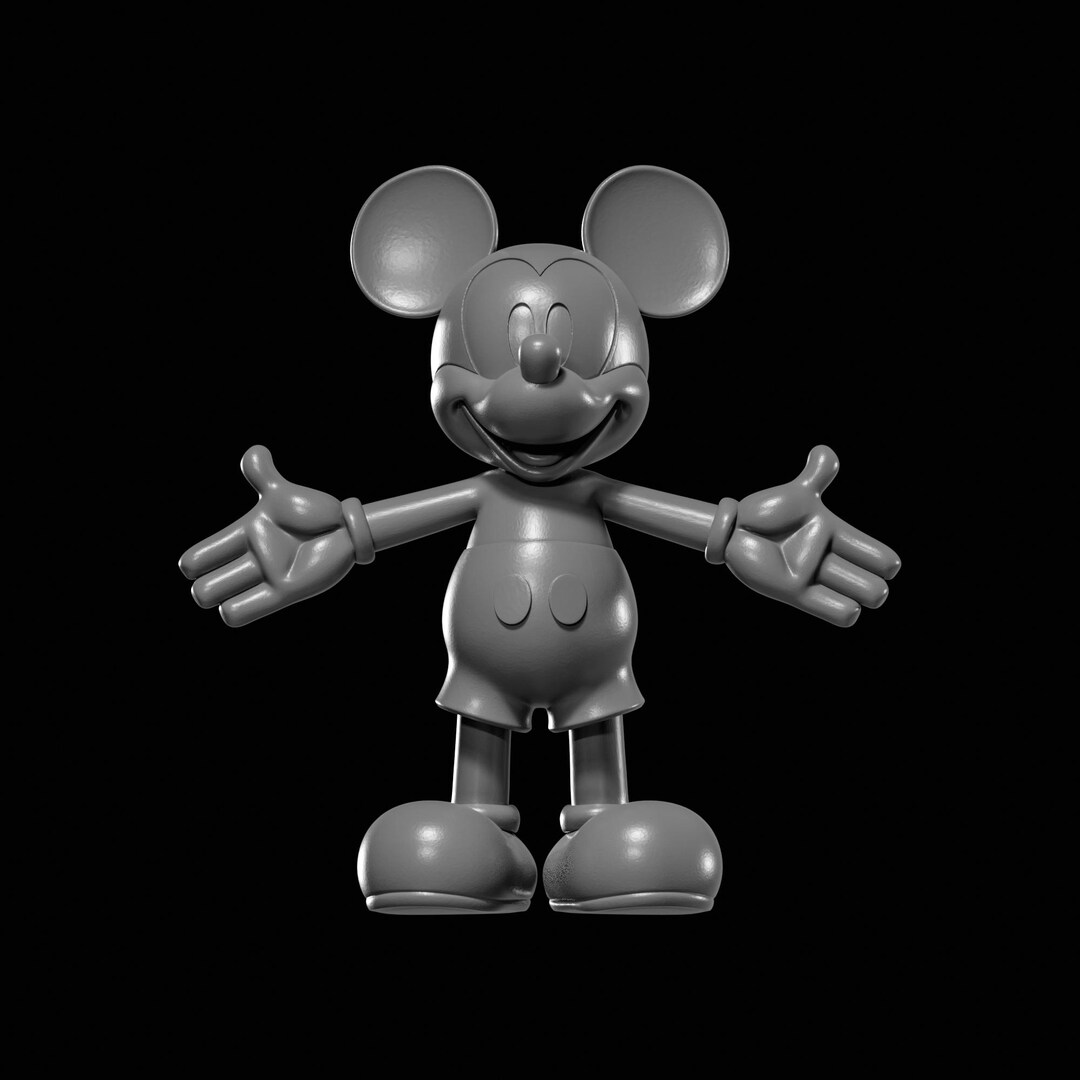 Poly Mickey Stl File Disney Mickey Mouse STL File for 3D Printing - Etsy