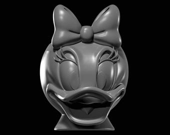 Fichier STL pour jardinière, récipient et porte-crayon Daisy Duck pour impression 3D