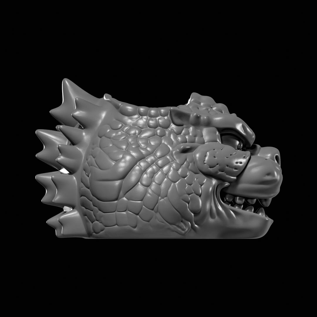 Godzilla Planter,container&pencil Holder STL File for 3D Printing - Etsy