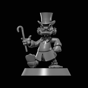 Scrooge McDuck Walking Stick STL file for 3D Printing