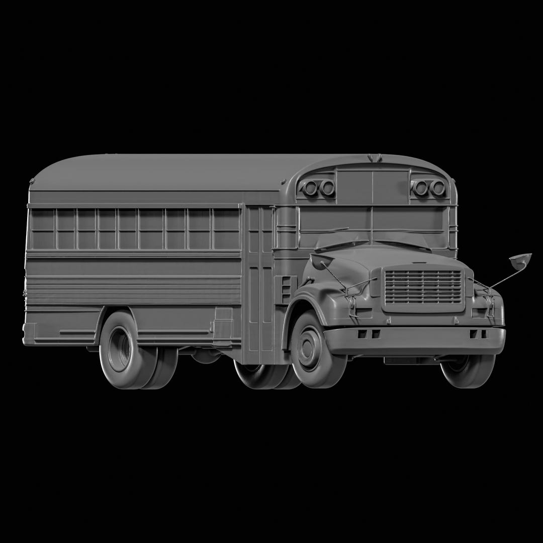 School Bus STL File for 3D Printing - Etsy
