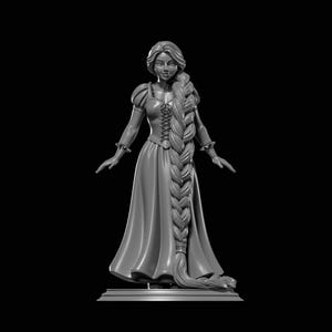 Rapunzel Disney STL Datei für 3D Druck