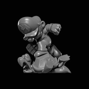 Super Mario Destroying Turtle STL file for 3D Printing