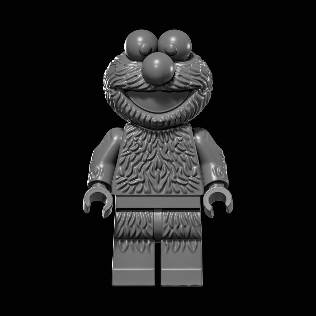 Elmo From Sesame Street STL File for 3D Printing - Etsy