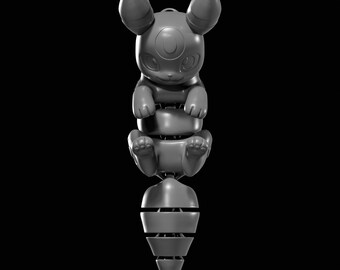Plik STL breloka Flexi Umbreon do druku 3D