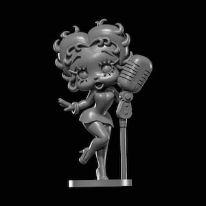 Betty Boop STL-bestand voor 3D-printen
