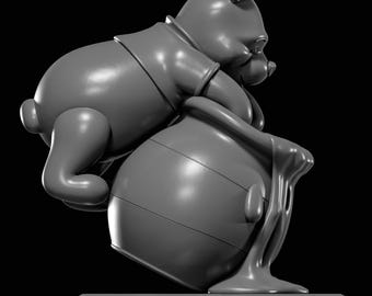 Winnie The Pooh STL file for 3D Printing