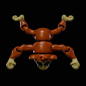 Flexi Monkey STL file for 3D Printing