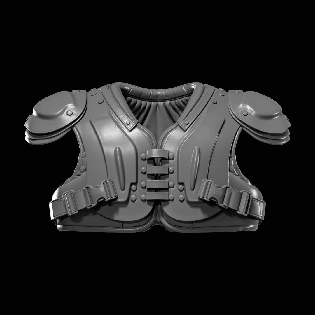 American Football Shoulder Pad STL File for 3D Printing - Etsy Australia