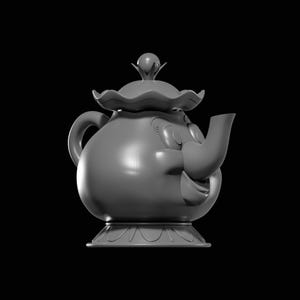 Container Mrs Potts - Beauty and the Beast STL file for 3D Printing