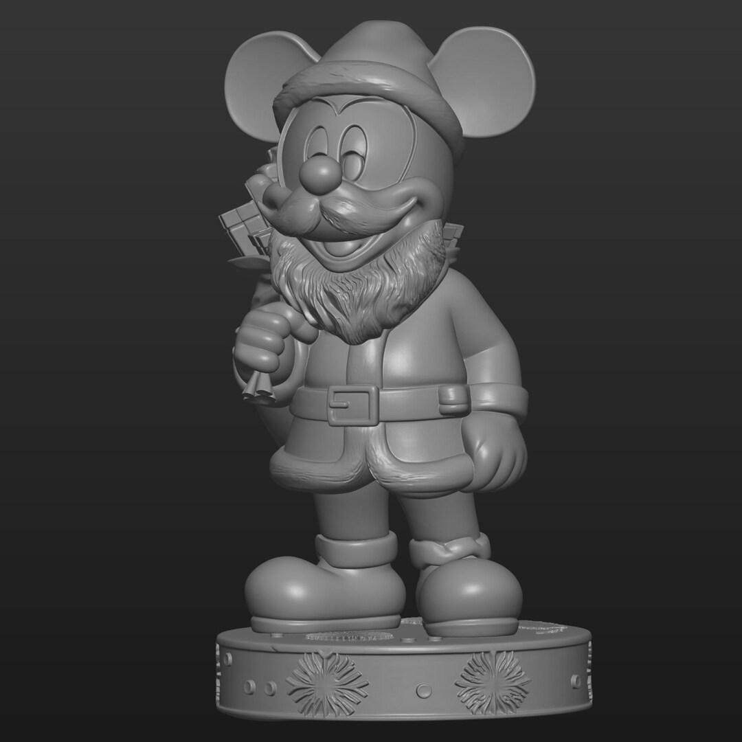Santa Claus Mickey STL File for 3D Printing - Etsy