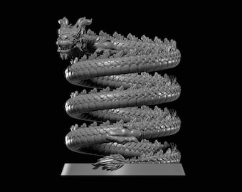Archivo STL del portalápices de dragón para impresión 3D