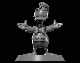 Archivo STL del Pato Donald para impresión 3D