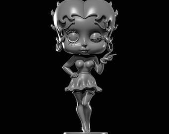 Betty Boop STL file for 3D Printing