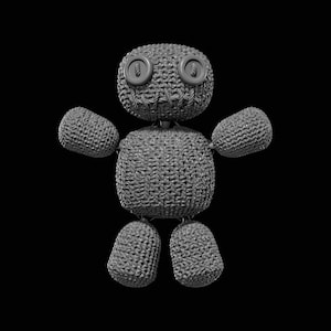 Archivo STL de muñeco vudú de tejido flexible para impresión 3D