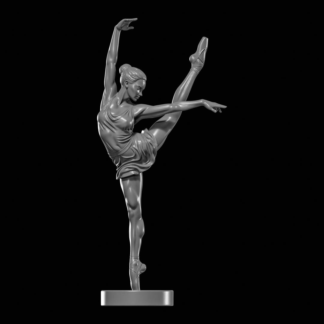 Ballerina Dancing Model STL File | Dapper 3D Print Model - Etsy