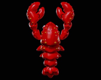 Plik STL Flexi Lobster do druku 3D