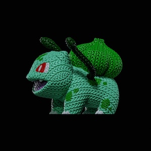 3Dプリント用の編み込みフシギダネSTLファイル