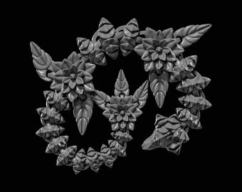 Fichier STL Flexi Flower Dragon pour impression 3D