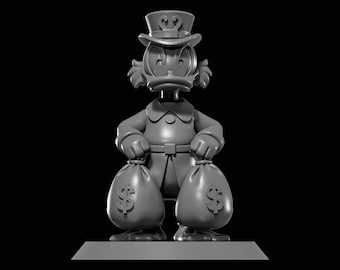 Scrooge McDuck STL file for 3D Printing