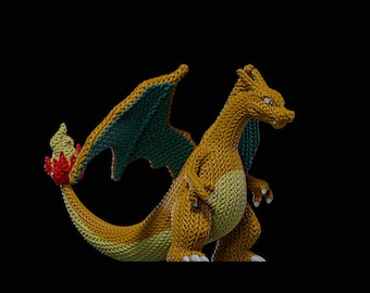 Plik STL z dzianiny Charizard do druku 3D